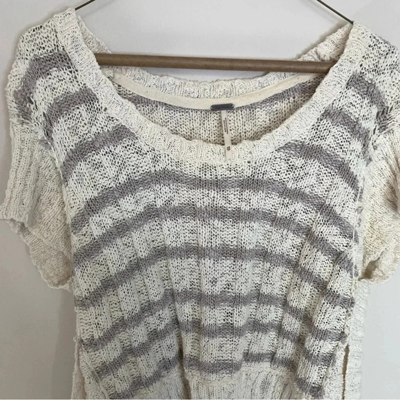 Free People  Chunky Knit Striped Shirt XS - Picture 8 of 9